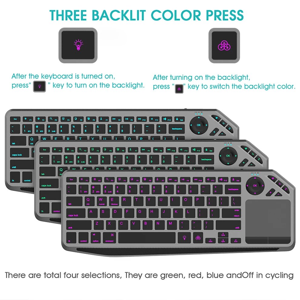 터치패드가 포함된 Bluetooth 무선 키보드 스마트 - Gaming Keyboard 1 Hand 리뷰 및 가격