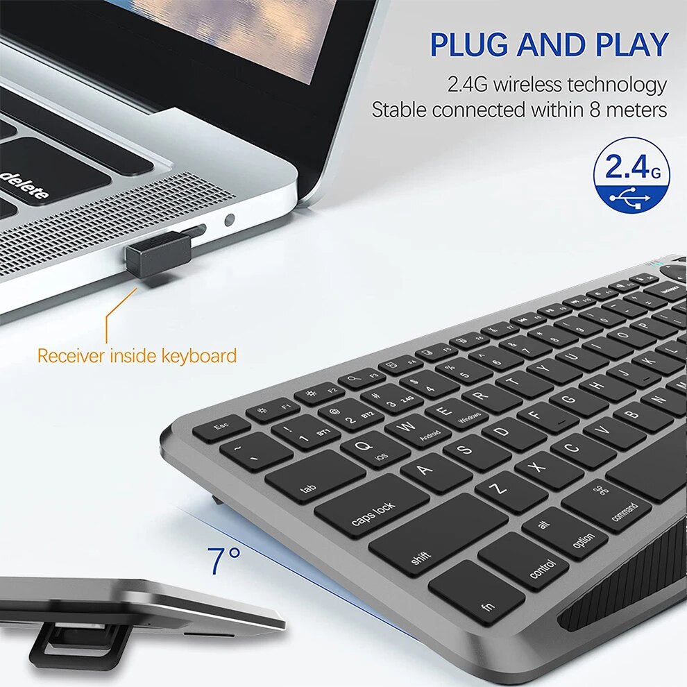 터치패드가 포함된 Bluetooth 무선 키보드 스마트 - Gaming Keyboard 1 Hand 리뷰 및 가격