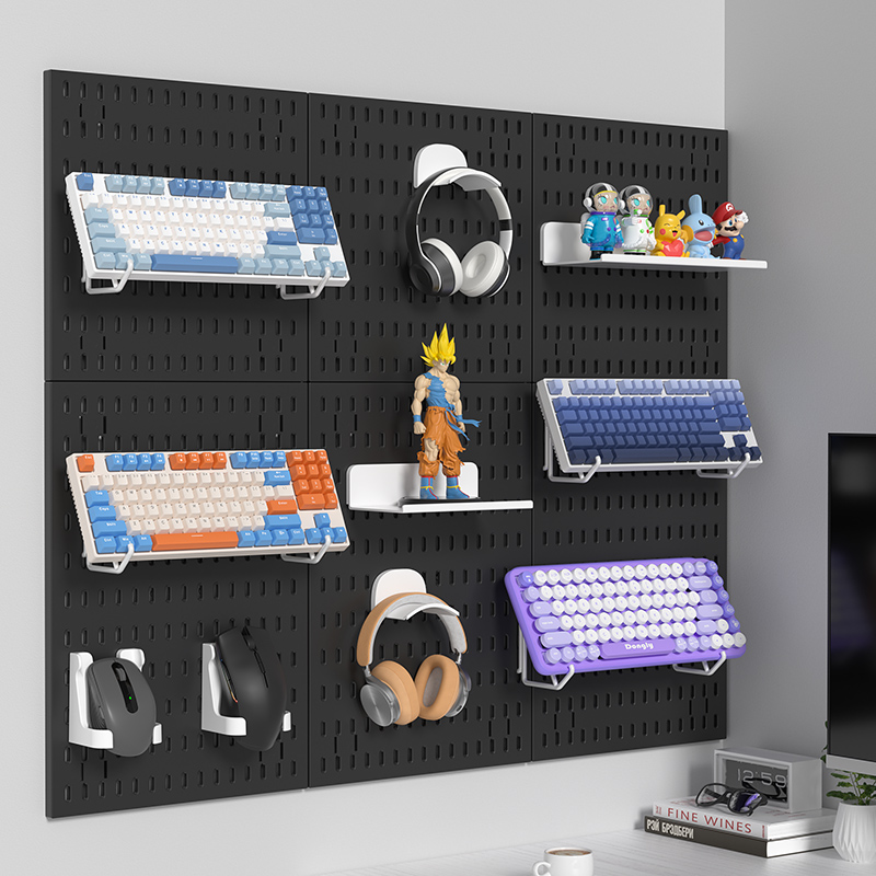 게임용 접착식 페그보드 선반 – 드릴 없이 설치 가능, - Gaming Keyboard And Mouse 리뷰 및 가격