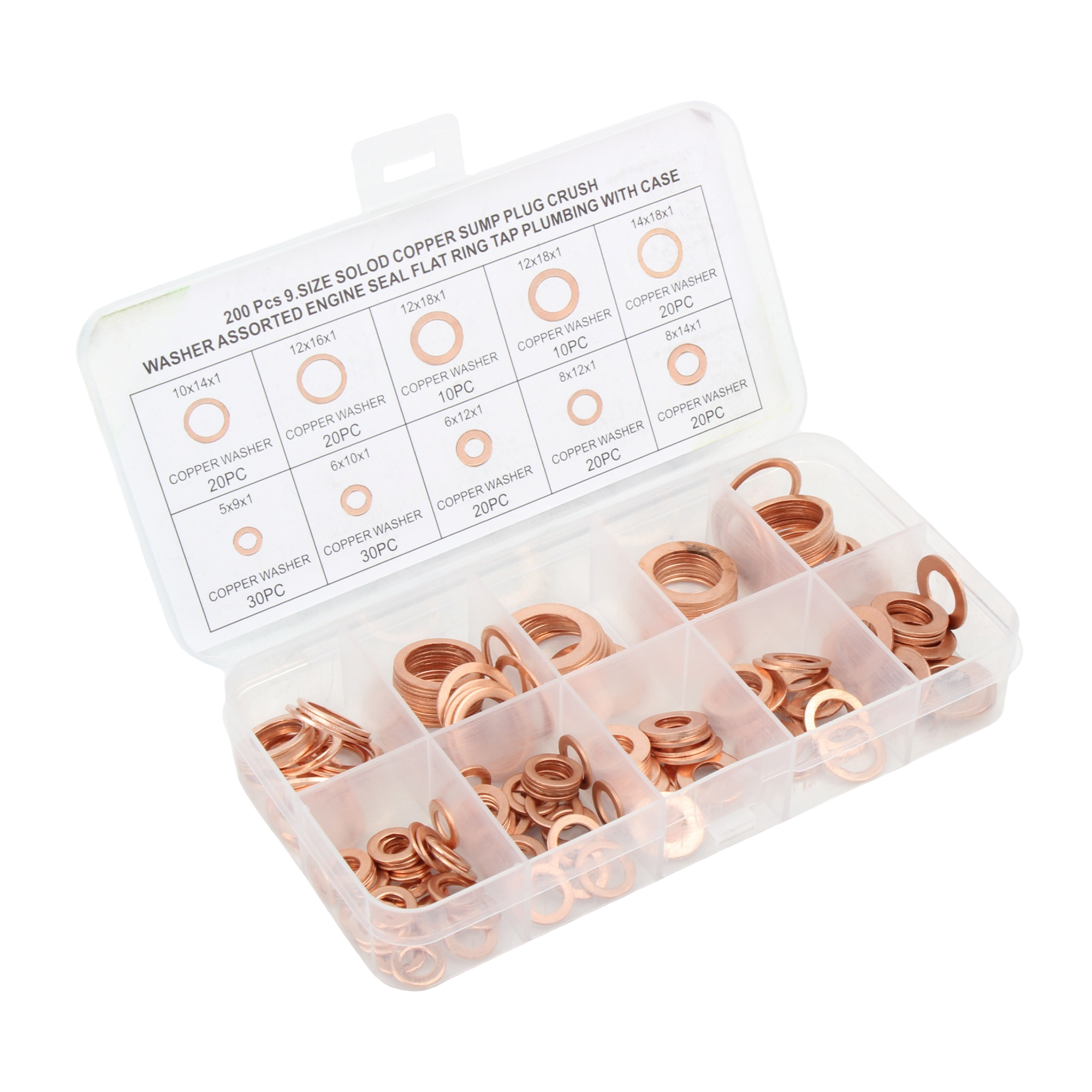 100~200개 구리 씰링 크러시 와셔 모음 키트, 평 - Gasket Mount Kit 리뷰 및 가격