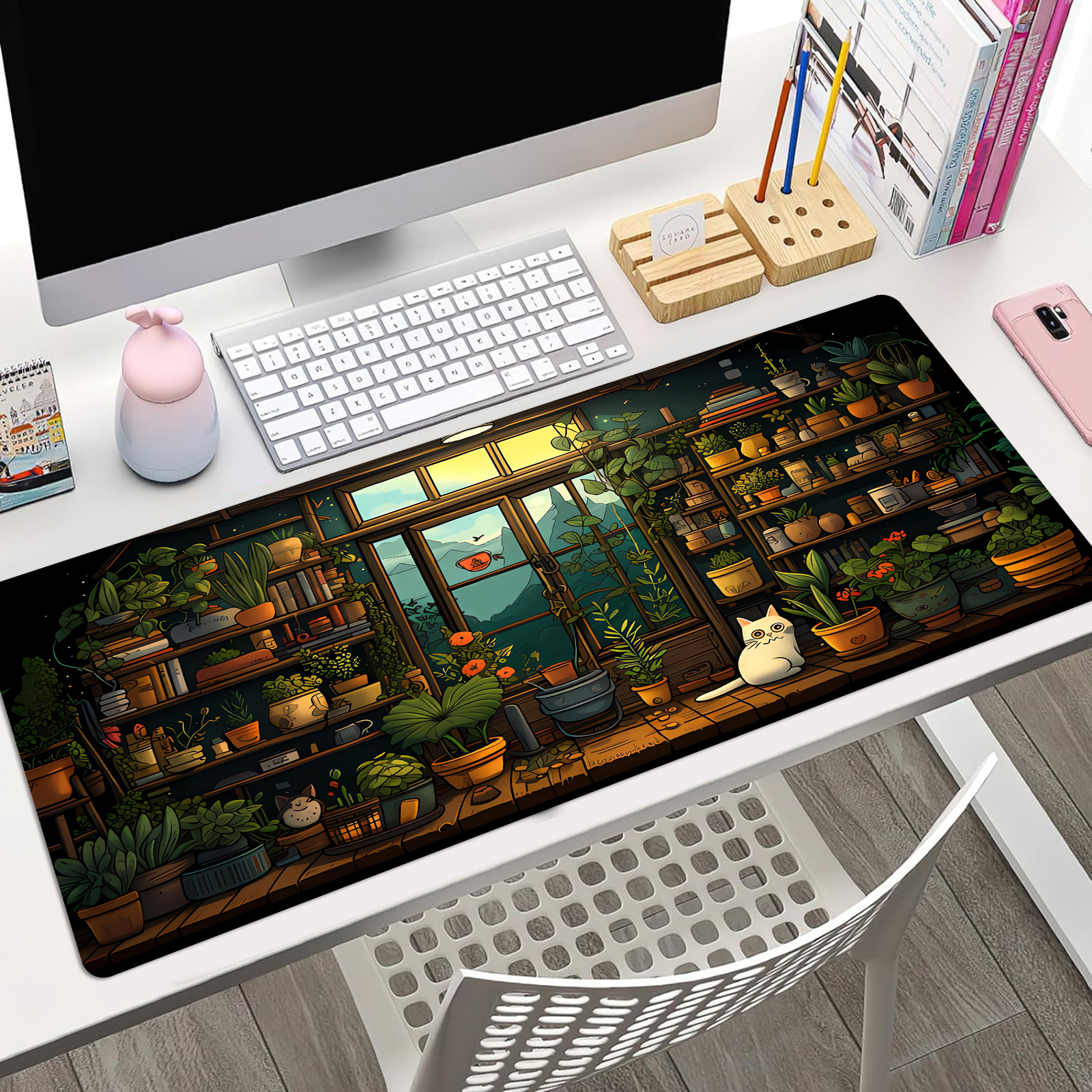 귀여운 고양이 마우스 패드 책상 패드, 귀여운 책상 장 - Gaming Keyboard And Mouse 리뷰 및 가격
