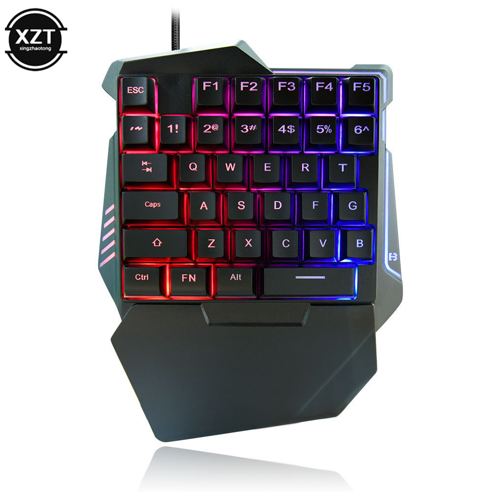 USB 한손 키보드 게임용 기계식 느낌 키보드 휴대용  - Gaming Keyboard Half 리뷰 및 가격