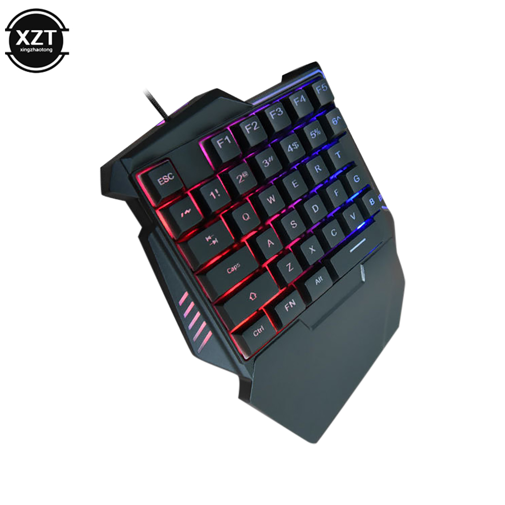 USB 한손 키보드 게임용 기계식 느낌 키보드 휴대용  - Gaming Keyboard Half 리뷰 및 가격