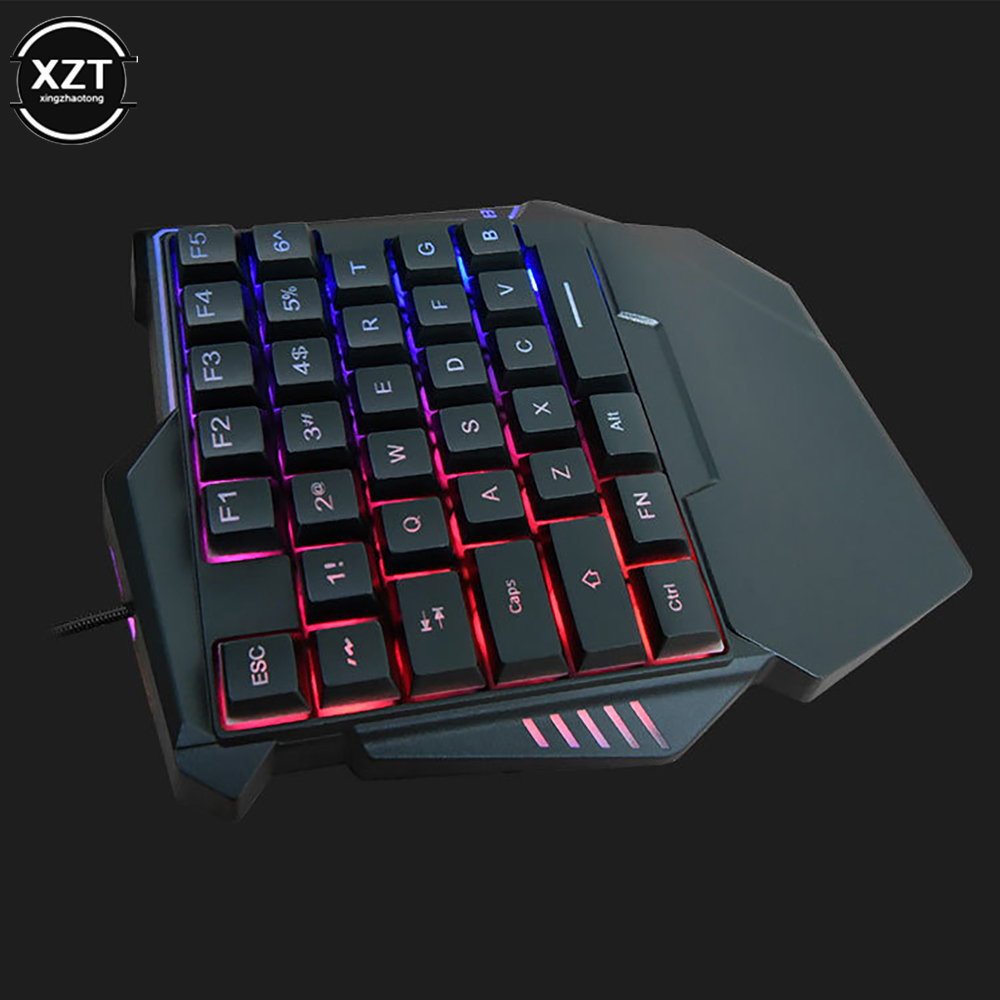 USB 한손 키보드 게임용 기계식 느낌 키보드 휴대용  - Gaming Keyboard Half 리뷰 및 가격