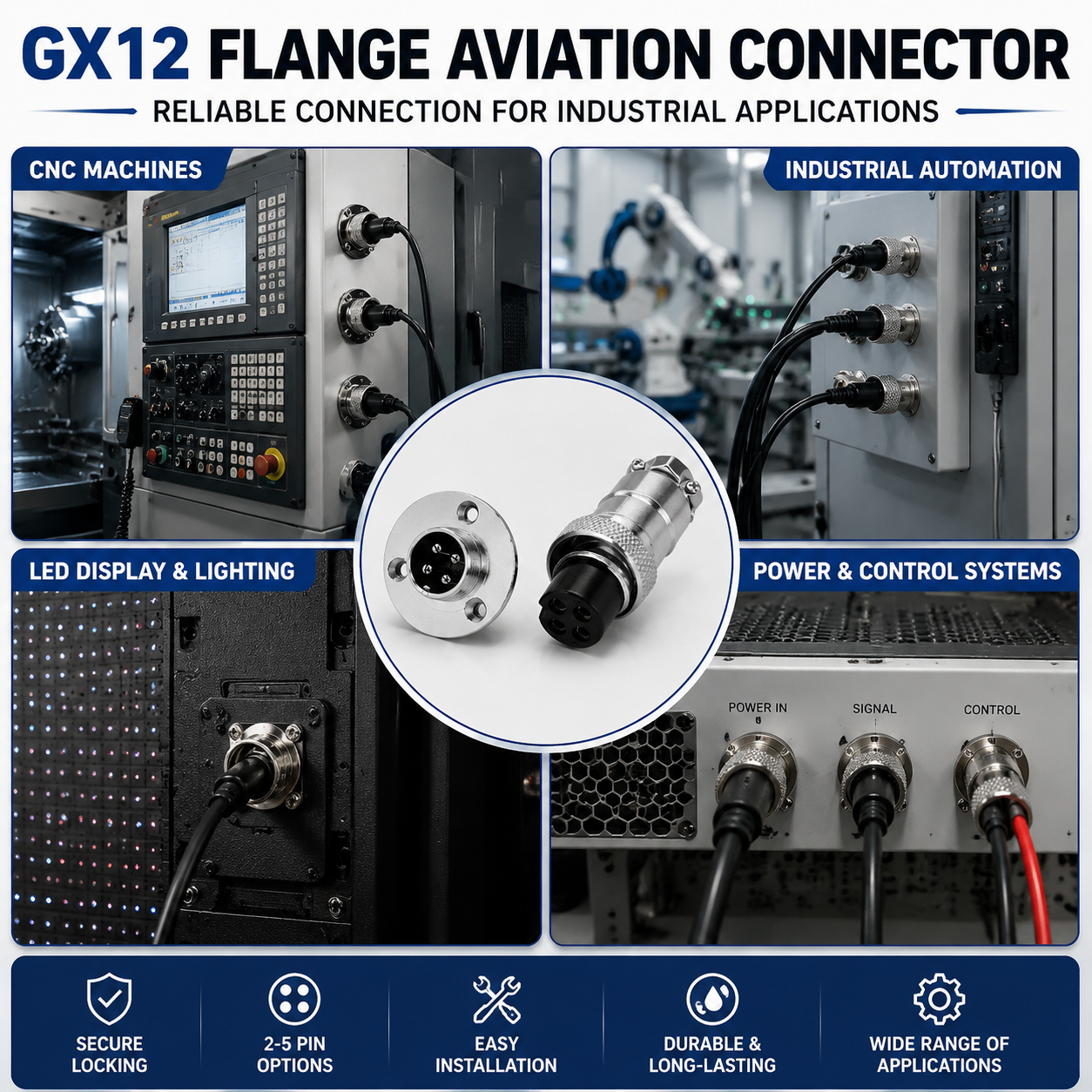 GX12 항공 커넥터 M16 원형 소켓 플러그 2 3  - Aviator Connector Kit 리뷰 및 가격