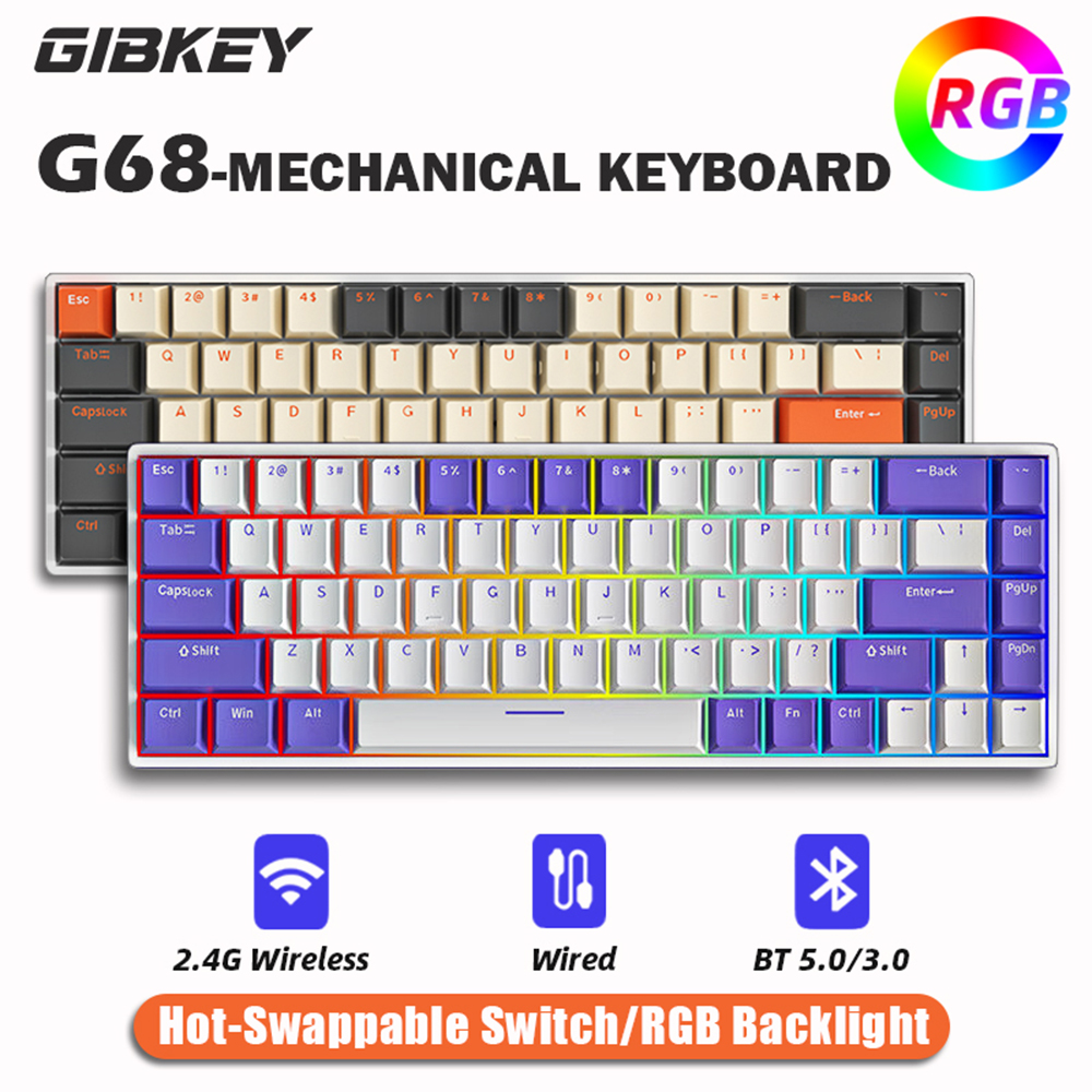 G68 게이밍 기계식 키보드, 무선 블루투스 핫 스왑  - Gaming Keyboard Thocky 리뷰 및 가격