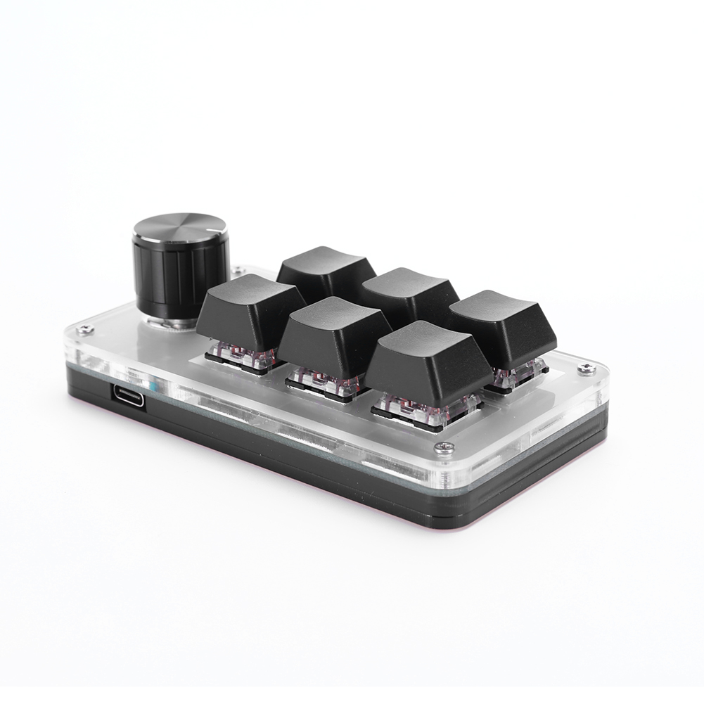 6키 1노브 한손 기계식 게이밍 키보드 핫스왑 RGB  - Gaming Keyboard 1 Hand 리뷰 및 가격