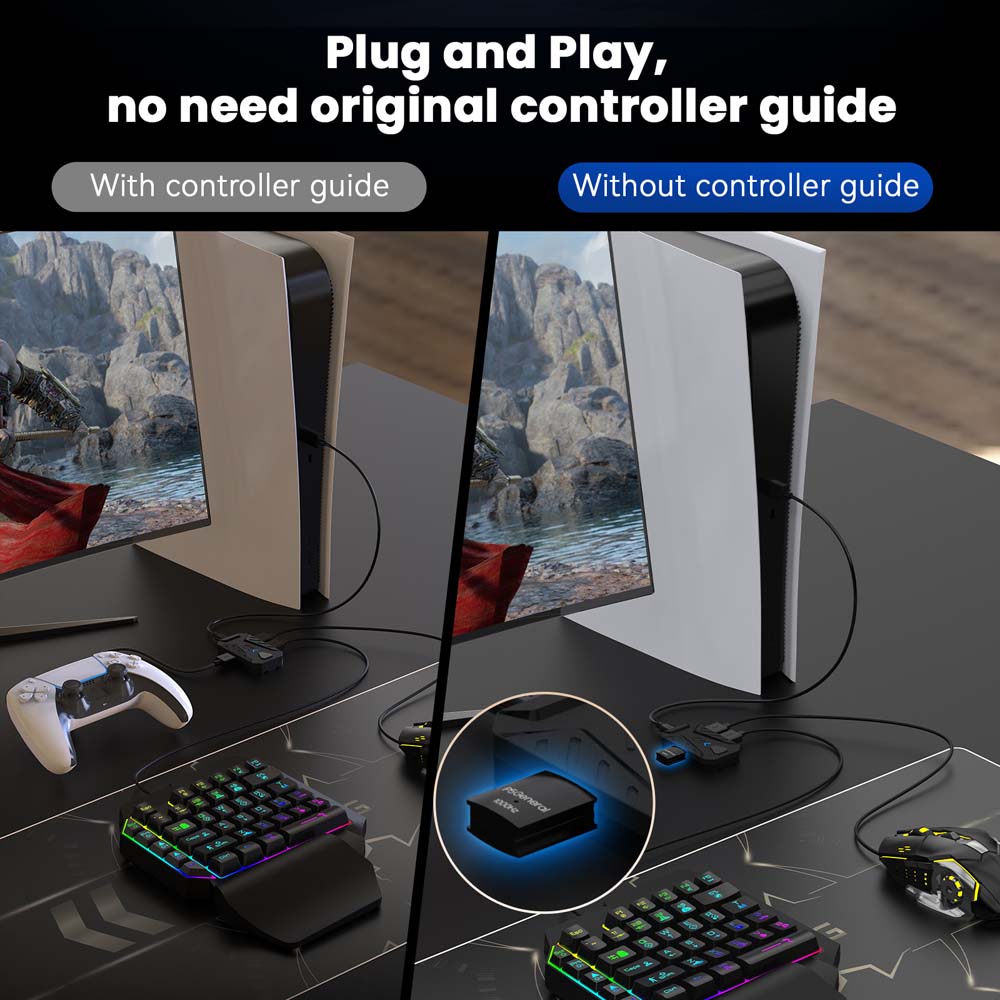 PS5 게임용 키보드 마우스 콤보 USB 타입 C 컨버 - Gaming Keyboard And Mouse Combo 리뷰 및 가격