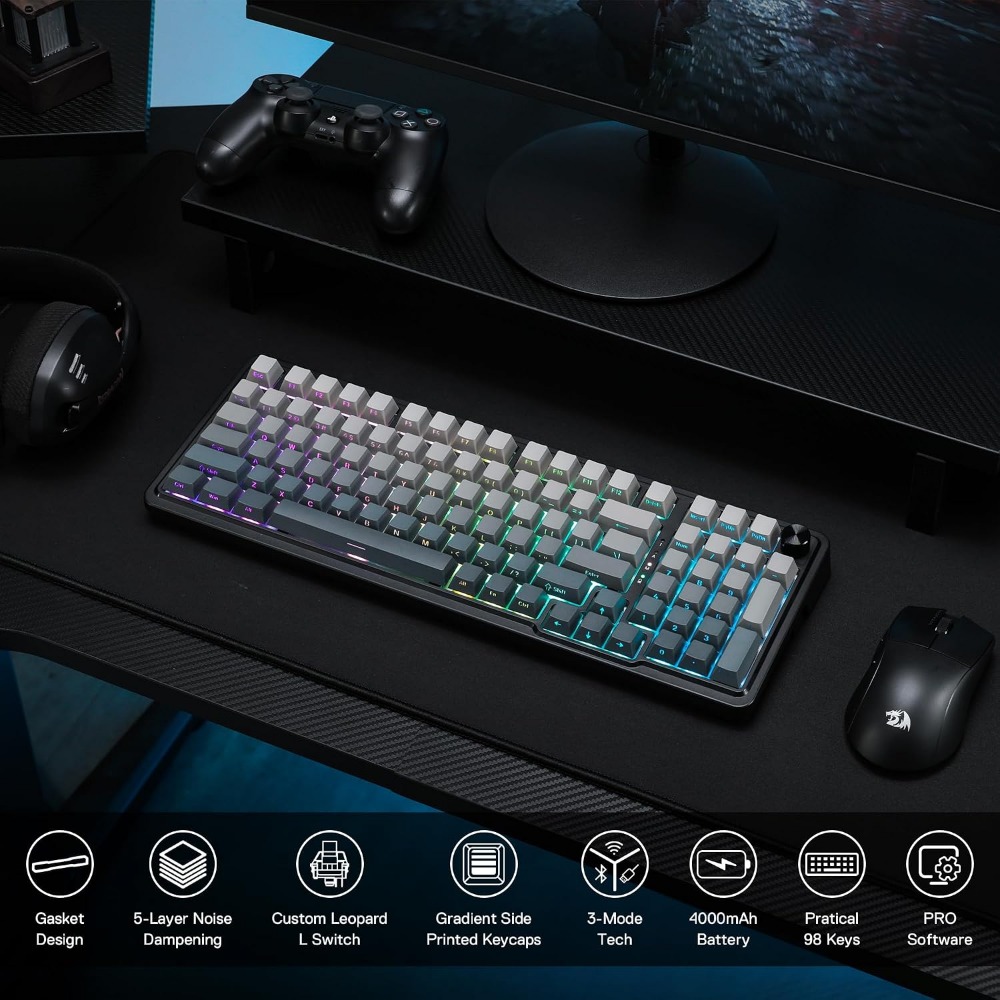 98키 무선 기계식 게이밍 키보드 (RGB, 핫스왑 소 - Gaming Keyboard No Noise 리뷰 및 가격