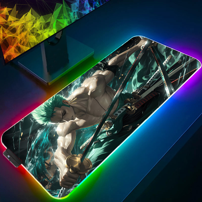 원피스 조로 마우스 패드 RGB 게임 액세서리 Gabi - Gaming Keyboard En Mouse 리뷰 및 가격