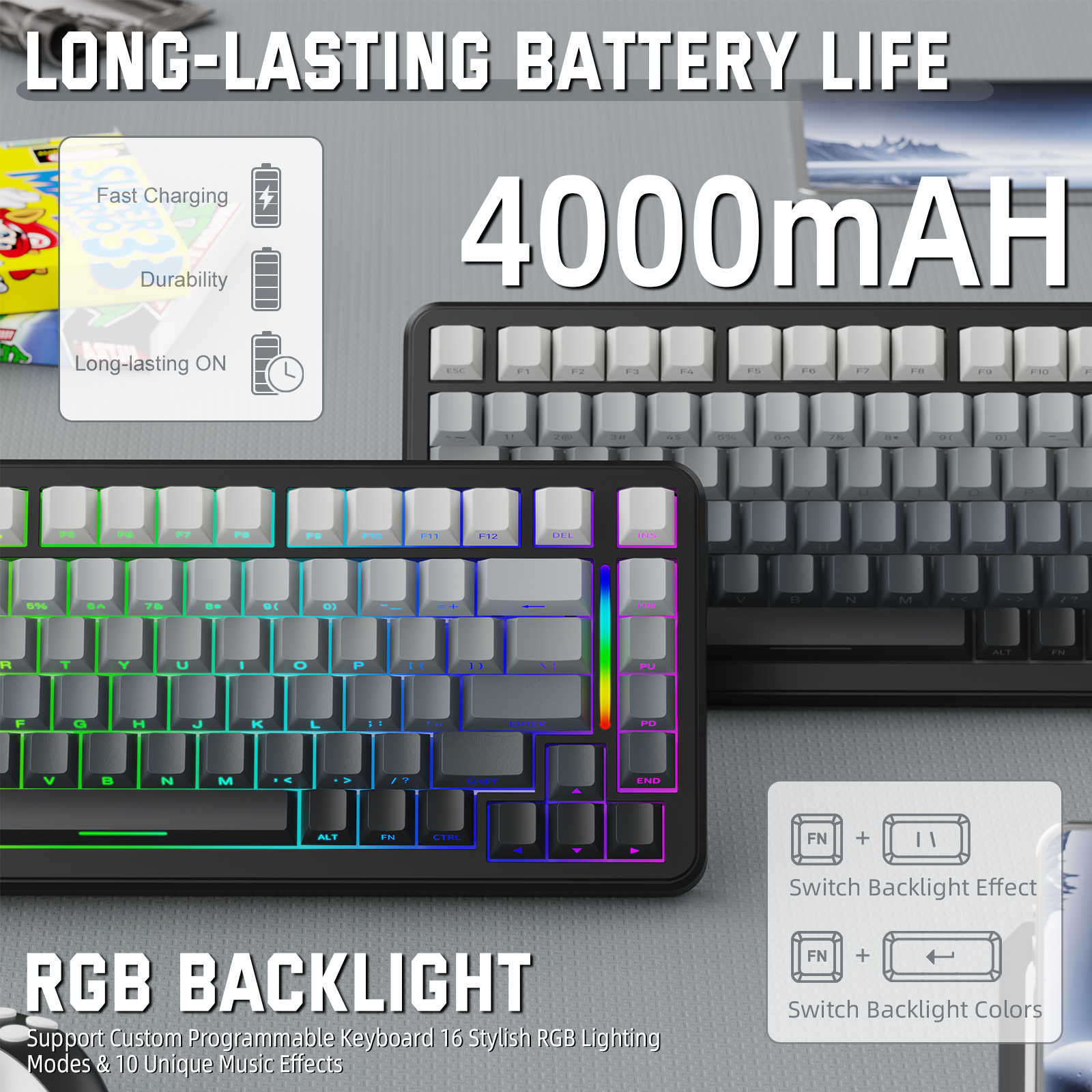 ATTACK SHARK M86 Pro 무선 기계식 키보 - Gaming Keyboard Thocky 리뷰 및 가격