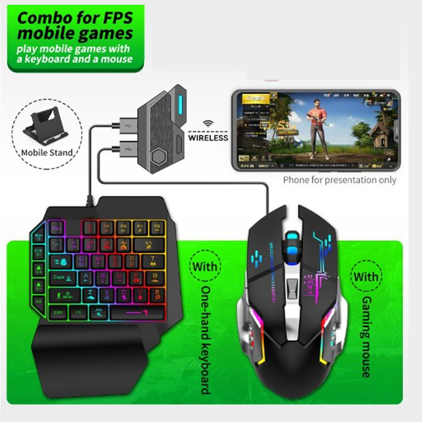 키보드 마우스 변환기 세트 반응형 한 손 키보드 마우스 - Gaming Keyboard Half 리뷰 및 가격