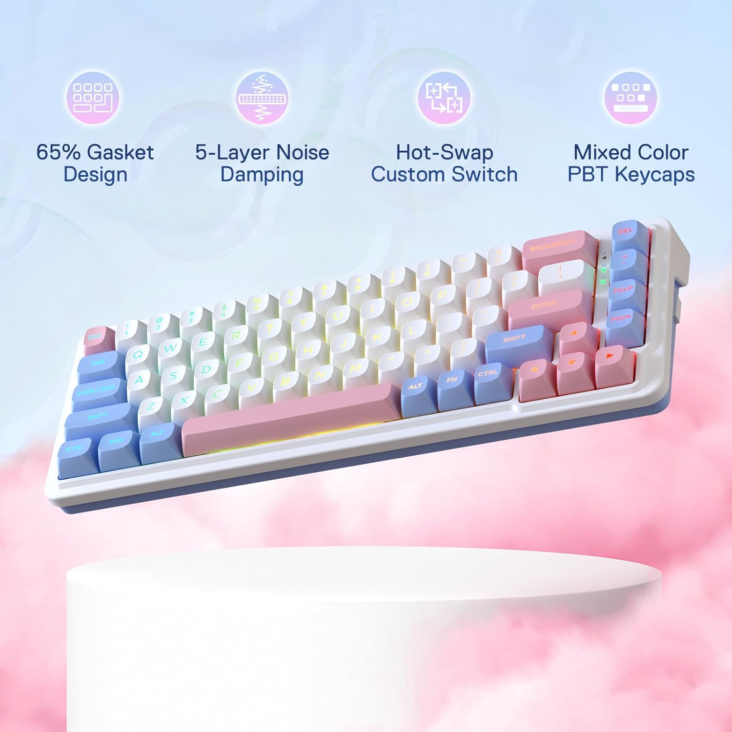 Redragon K709 PRO 65% 무선 가스켓,  - Gaming Keyboard No Noise 리뷰 및 가격