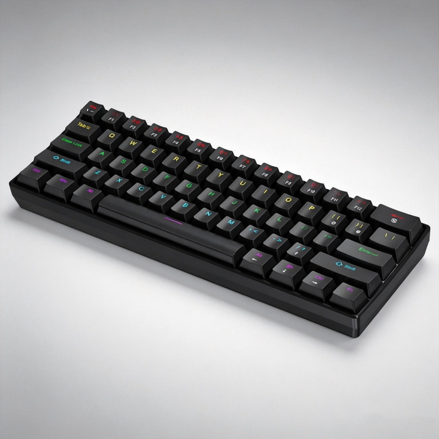 K61 유선 기계식 게이밍 키보드, 60% 61키 미니 - Gaming Keyboard Half 리뷰 및 가격
