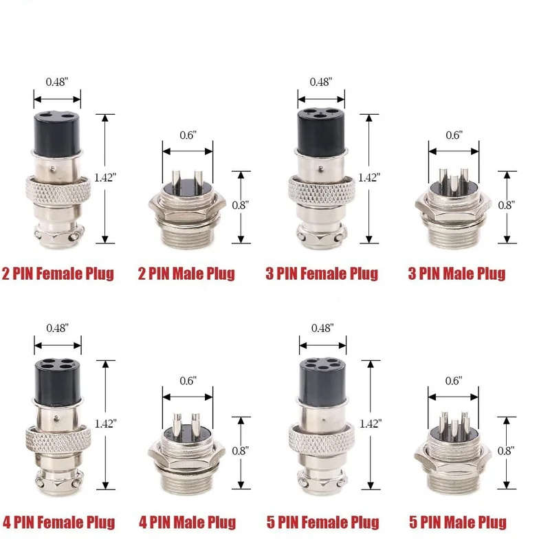 14pcs 7 값 2 3 4 5 6 8 핀 16mm 스 - Aviator Connector Kit 리뷰 및 가격
