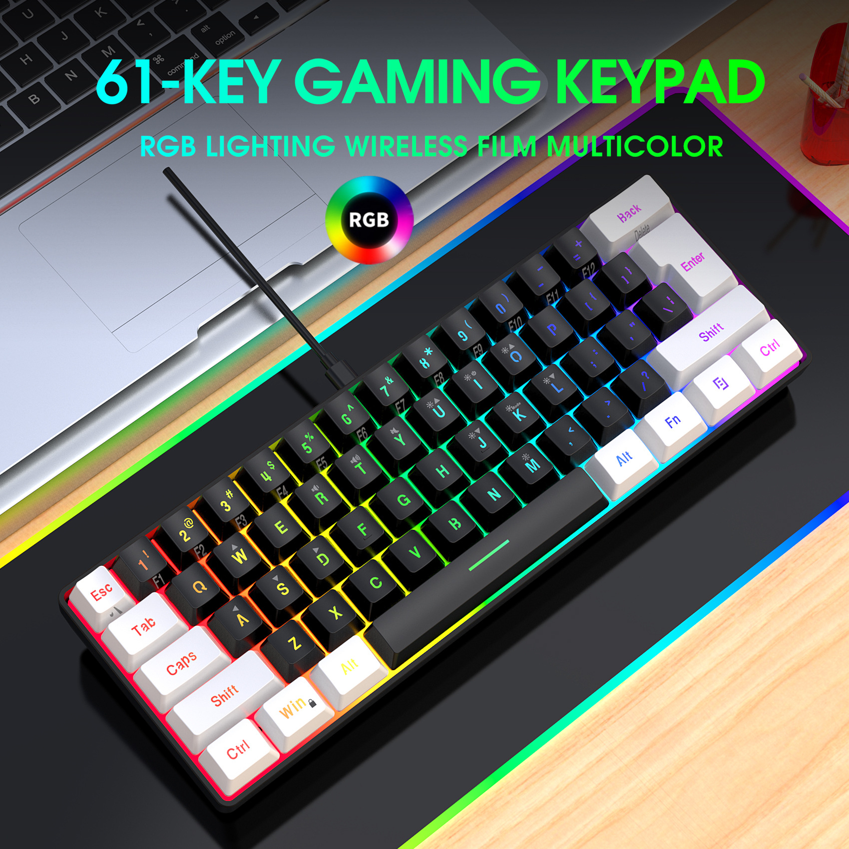 게이머 키보드 마우스 콤보 세트 게이밍 키보드 60%  - Gaming Keyboard And Mouse Combo 리뷰 및 가격
