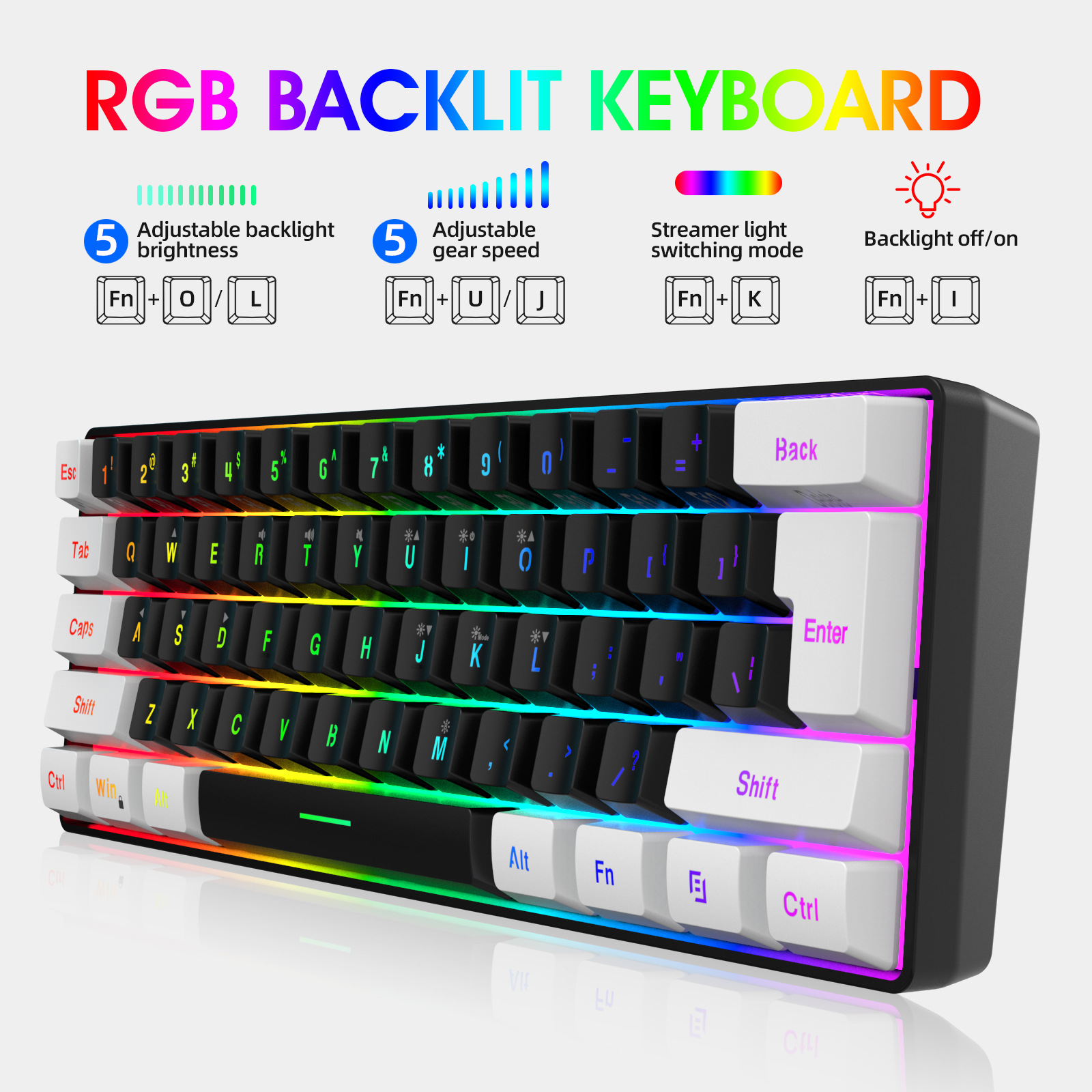 게이머 키보드 마우스 콤보 세트 게이밍 키보드 60%  - Gaming Keyboard And Mouse Combo 리뷰 및 가격