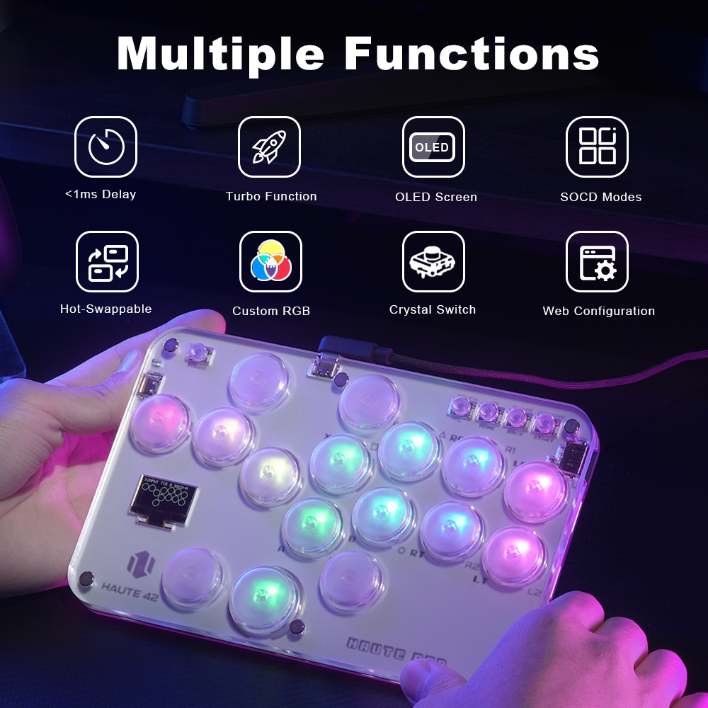 Haute42 아케이드 조이스틱 Hitbox 레버리스  - Gaming Keyboard Mini 리뷰 및 가격
