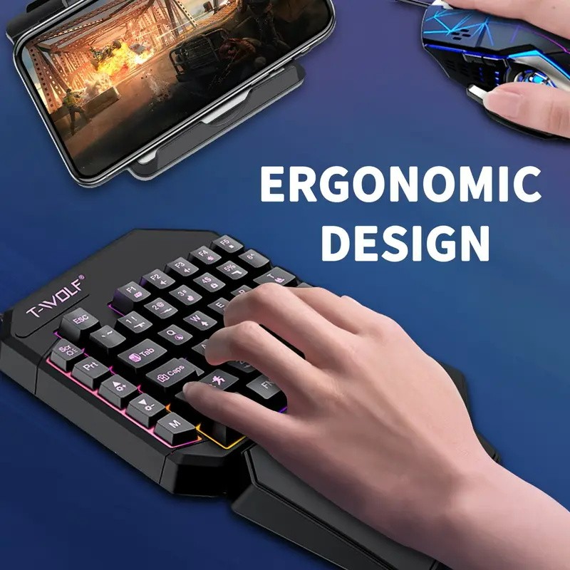 FocusOnPC TF900 2-in-1 모바일 게임  - Gaming Keyboard 1 Hand 리뷰 및 가격