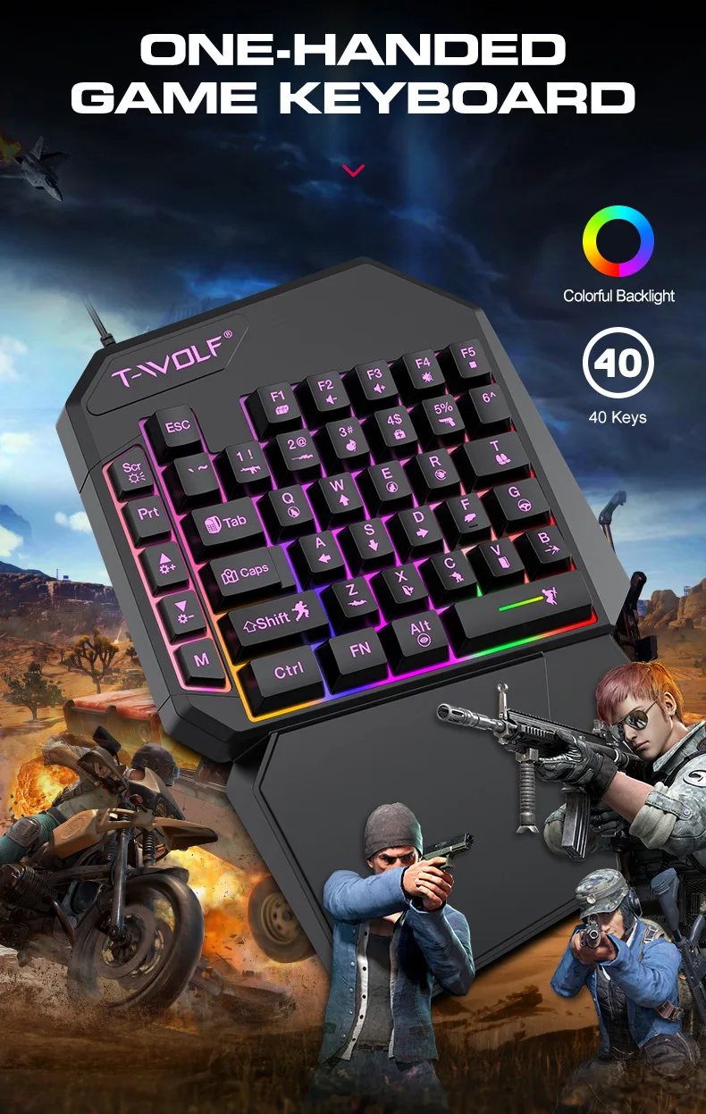 키트 모빌라도르 게이머 키트 게이밍 키보드 마우스 모바 - Gaming Keyboard 1 Hand 리뷰 및 가격