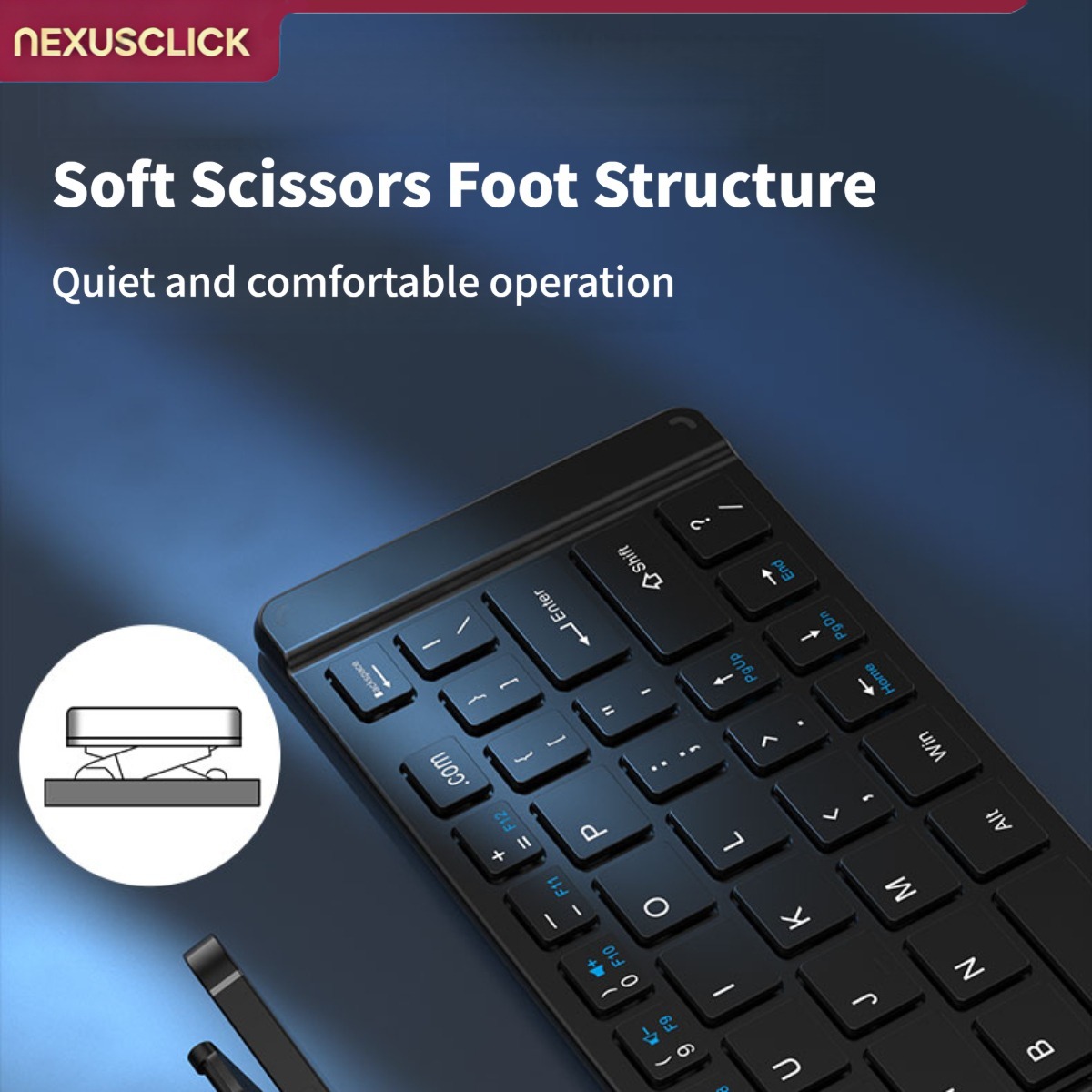 NexusClick 새로운 미니 무선 블루투스 키보드  - Keyboard Gaming Mac 리뷰 및 가격