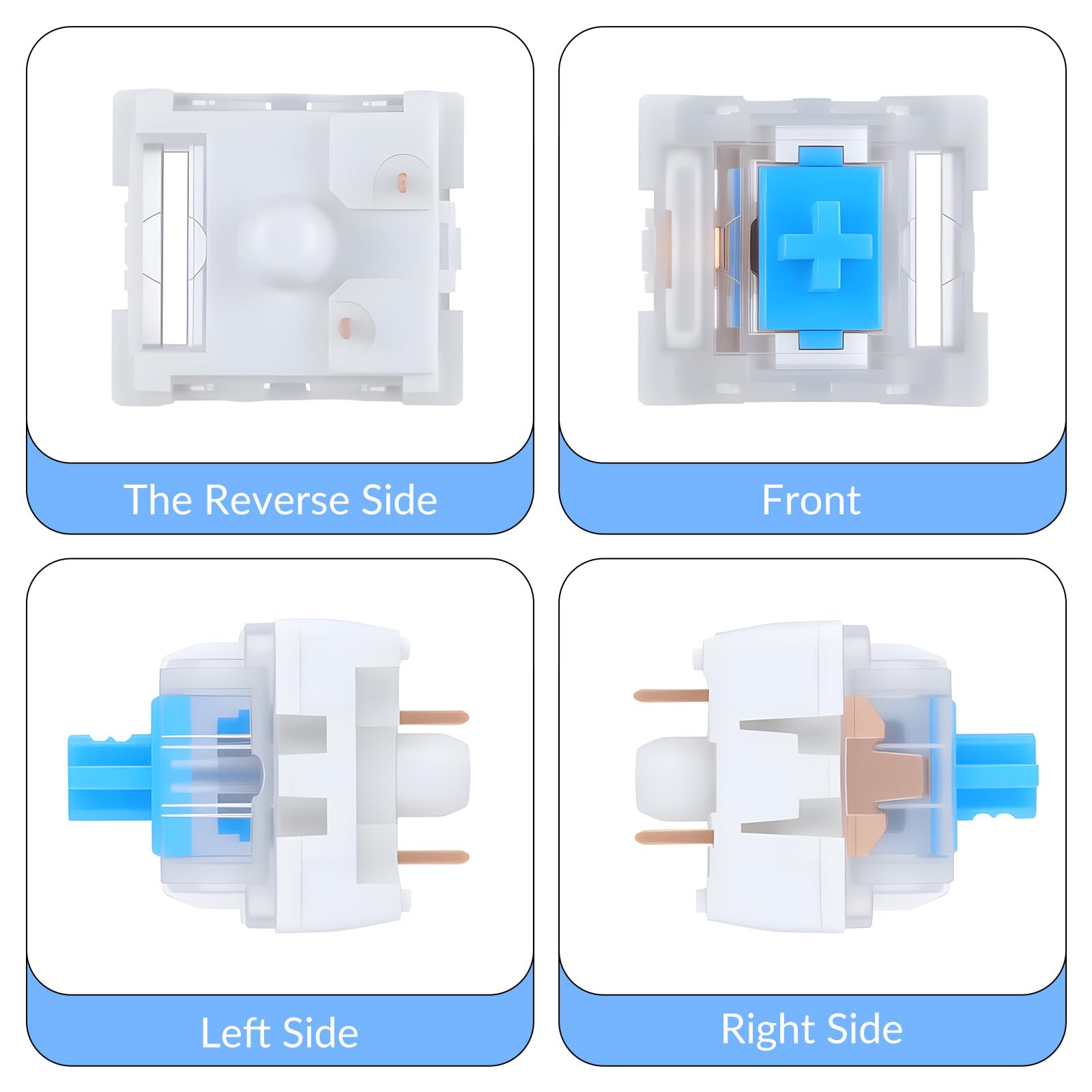 30 PCS 기계식 키보드 스위치 3 핀 블루 키보드  - Keyboard Gaming Blue Switch 리뷰 및 가격