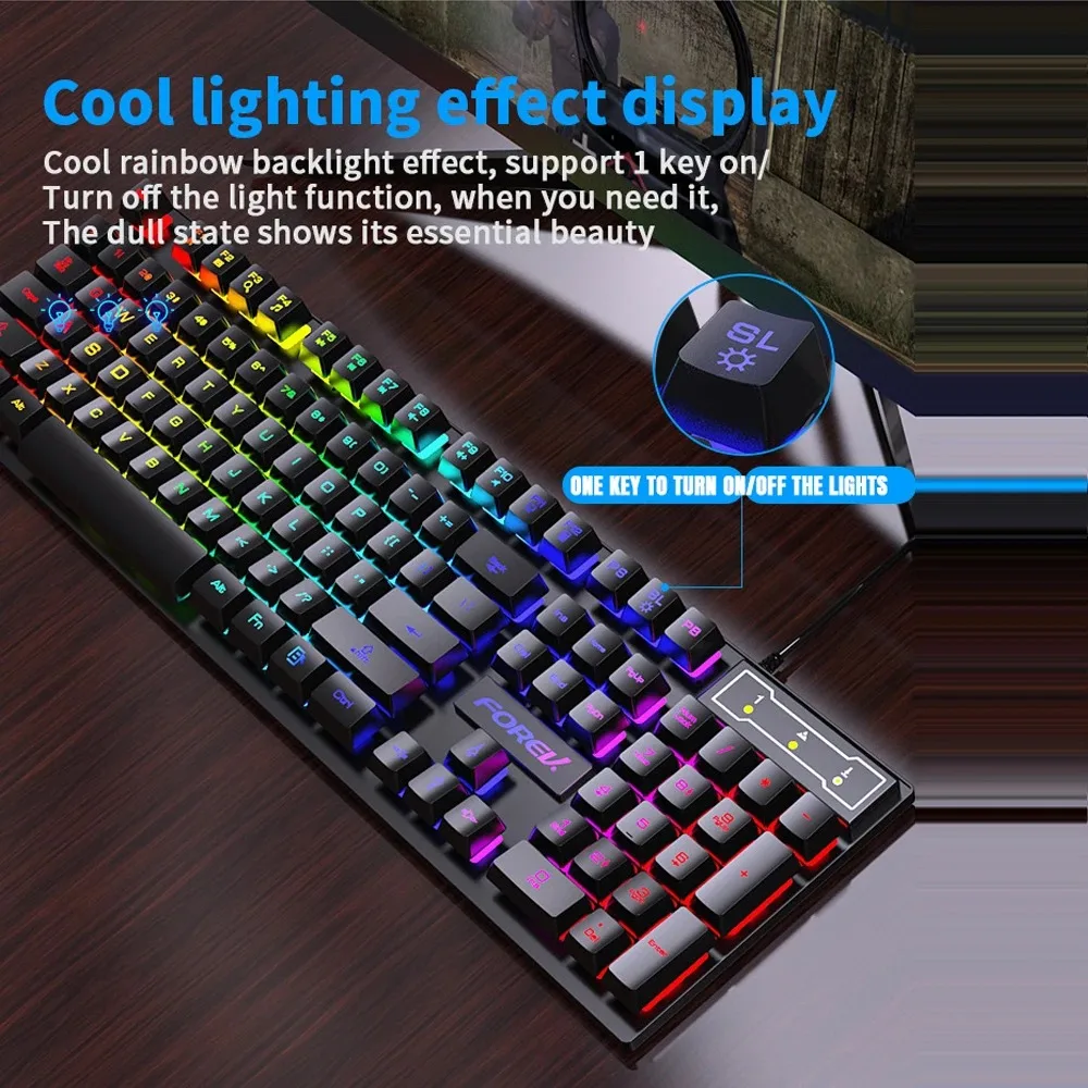 104 키 백라이트 기계식 키보드 유선 게임용 키보드  - Gaming Keyboard Half 리뷰 및 가격