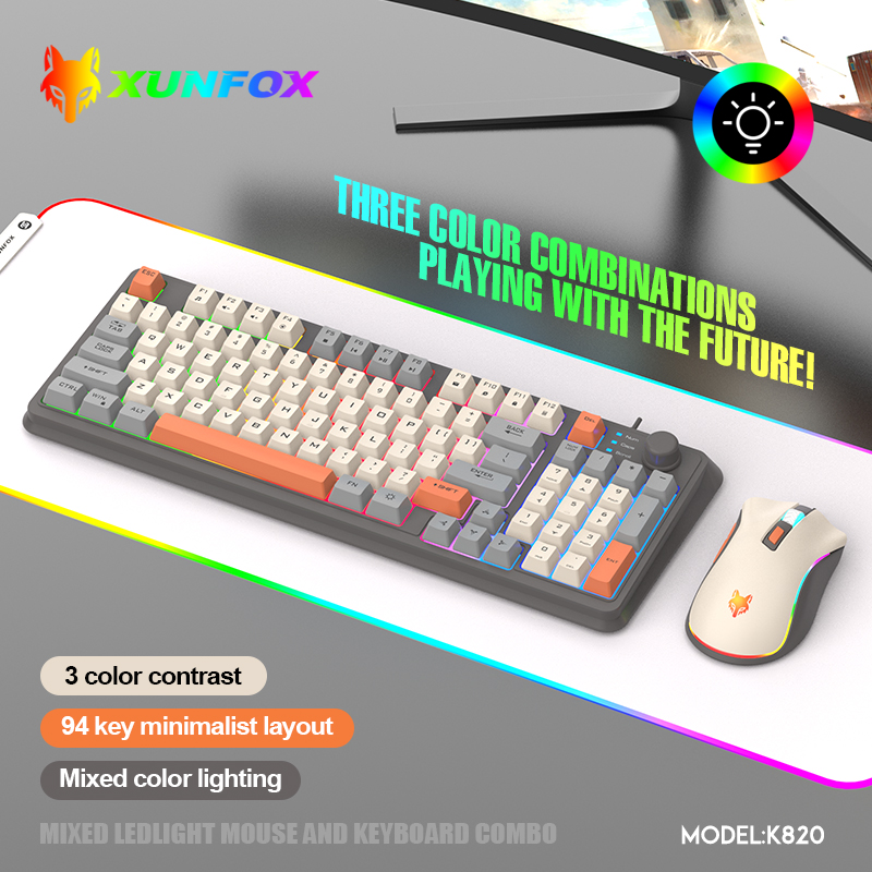 K820 USB 유선 게임 키보드 마우스 세트 조명 데 - Gaming Keyboard And Mouse Combo 리뷰 및 가격