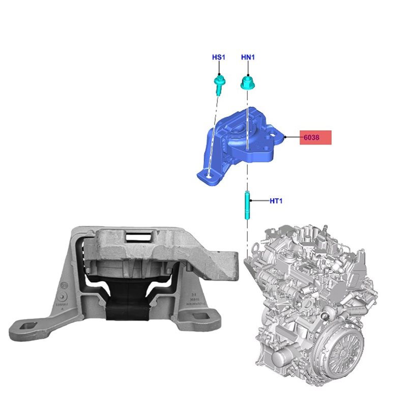 KV6Z-6038-A KV6Z6038C 엔진 마운트 가 - Gasket Mount Kit 리뷰 및 가격