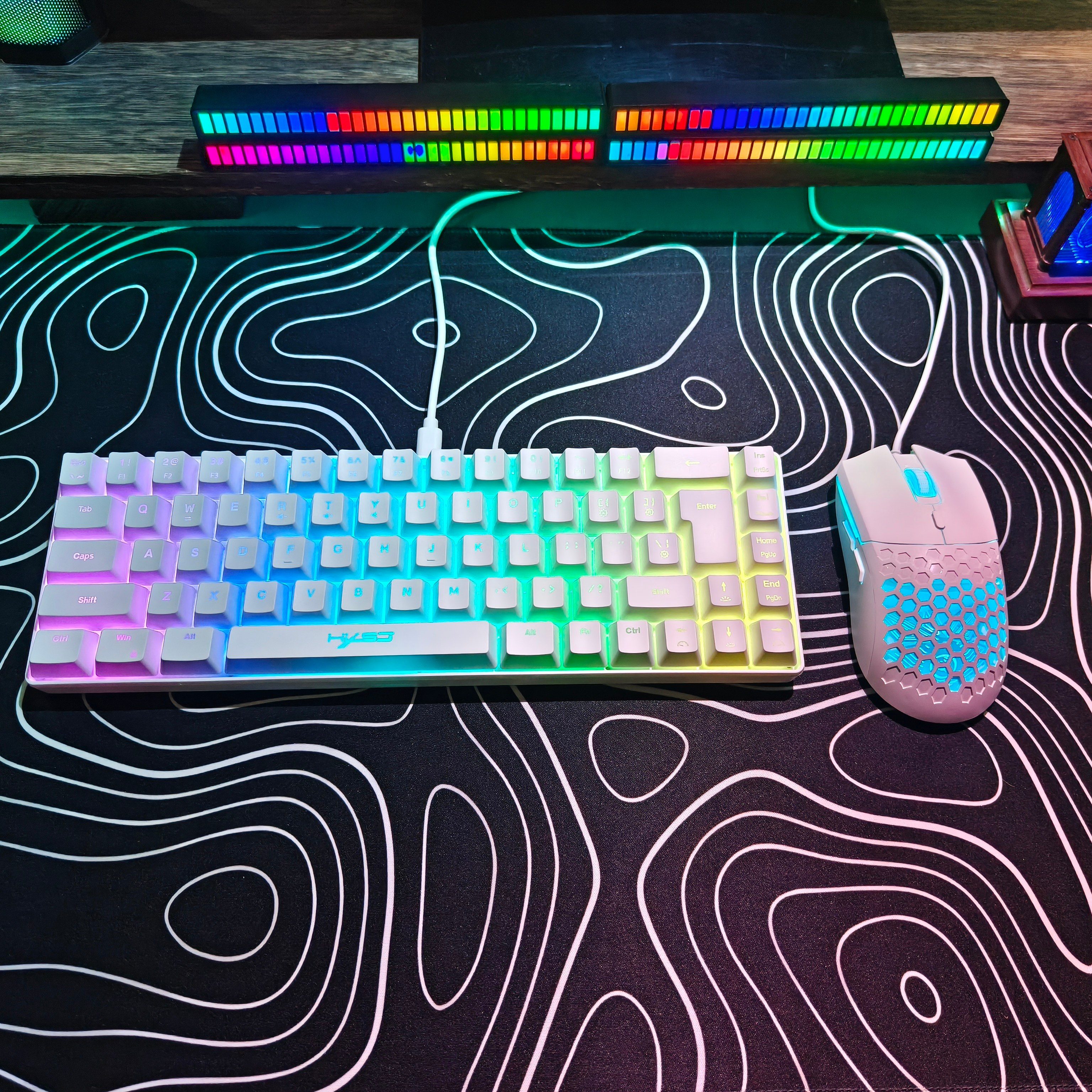 컴팩트 HXSJ 68키 마우스 및 키보드 세트 RGB  - Keyboard Gaming Mac 리뷰 및 가격