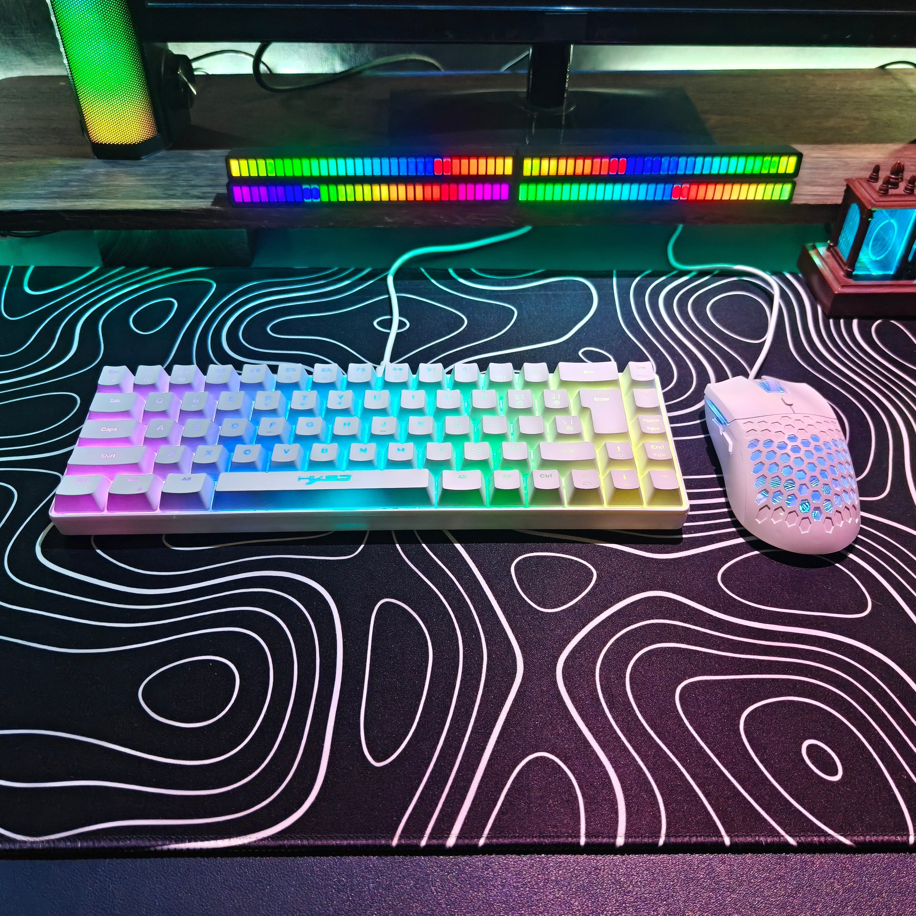 컴팩트 HXSJ 68키 마우스 및 키보드 세트 RGB  - Keyboard Gaming Mac 리뷰 및 가격