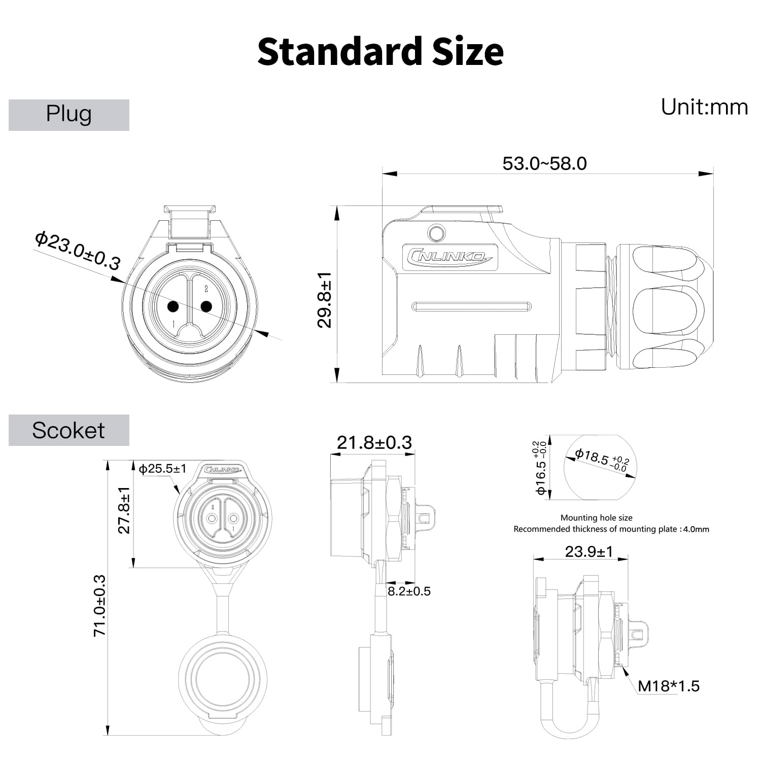 CNLINKO LP-16 원형 항공 커넥터 키트, 남성 - Aviator Connector Kit 리뷰 및 가격