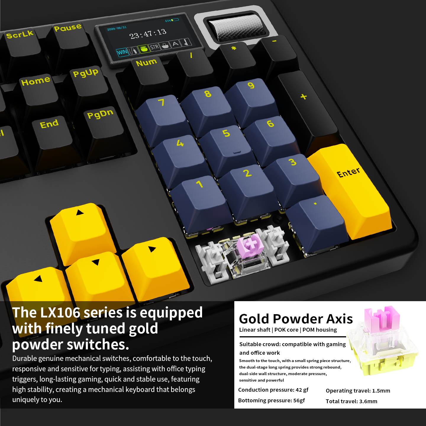 LDON LX106 무선 기계식 키보드 106키 핫스왑 - Keyboard Gaming Blue Switch 리뷰 및 가격