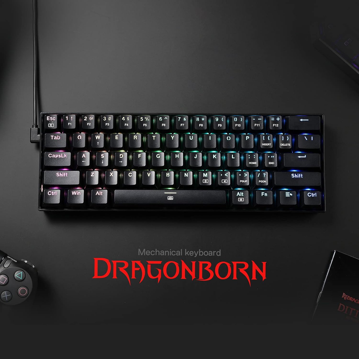Redragon K630 Dragonborn 60% 유 - Gaming Keyboard Thocky 리뷰 및 가격