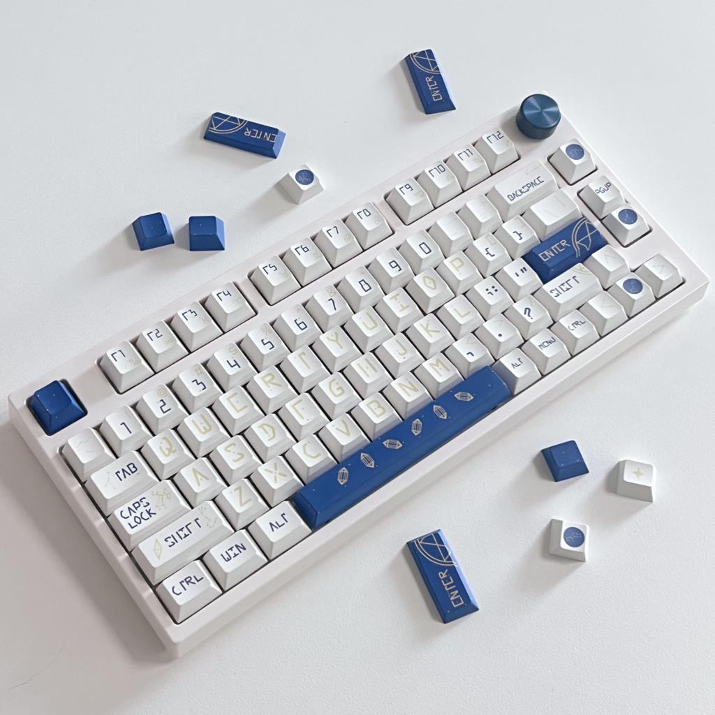 132 키 별자리 체리 프로필 MX 스위치 용 PBT  - Keyboard Gaming Blue Switch 리뷰 및 가격