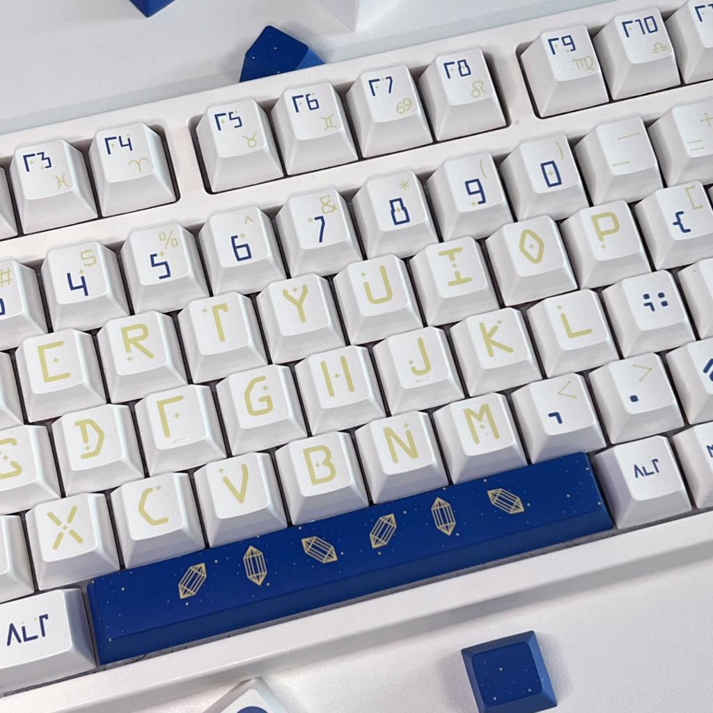 132 키 별자리 체리 프로필 MX 스위치 용 PBT  - Keyboard Gaming Blue Switch 리뷰 및 가격
