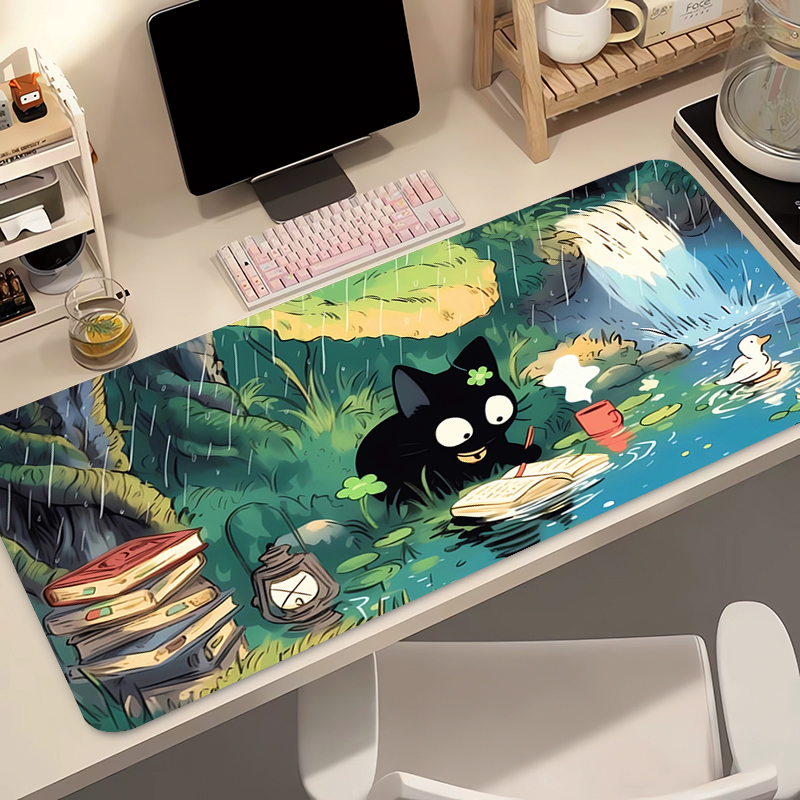 귀여운 검은 고양이 실리콘 소프트 게이밍 마우스 패드  - Gaming Keyboard And Mouse 리뷰 및 가격