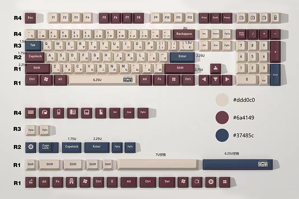 GKs-체리 프로파일 하프 슈가 밀크티 염료 하위 키캡 - Gaming Keyboard Half 리뷰 및 가격