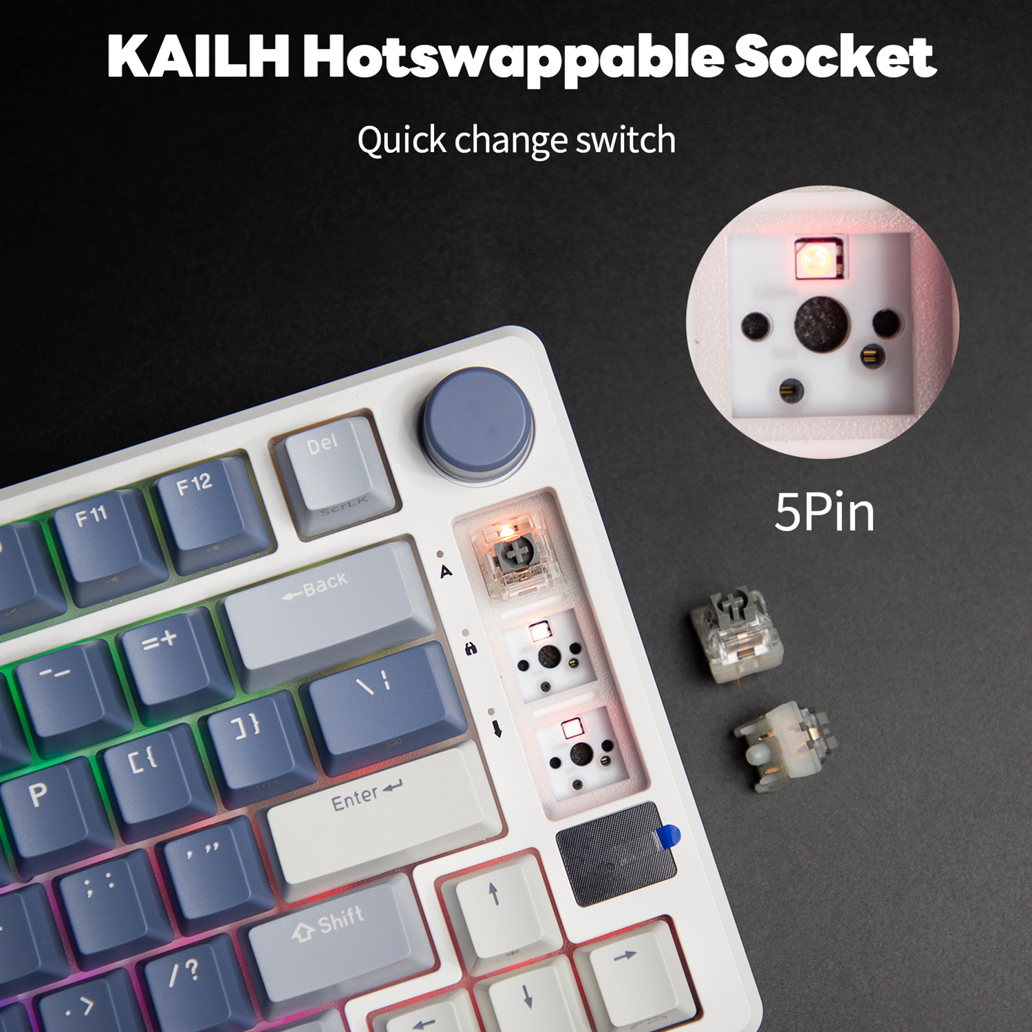 RK ROYAL KLUDGE M75 2.4G 무선/블루 - Gaming Keyboard Half 리뷰 및 가격