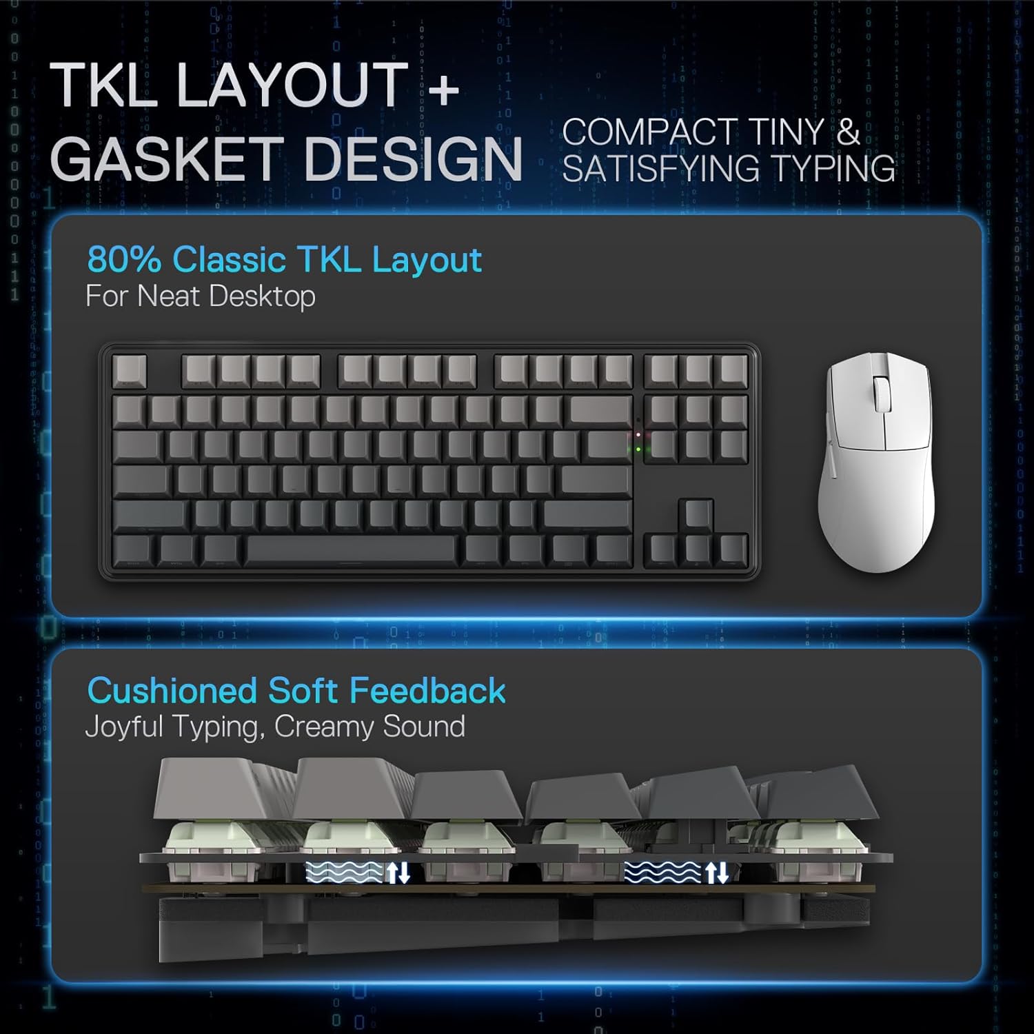Redragon RGB 게임용 3 가지 모드 무선 TK - Gaming Keyboard No Noise 리뷰 및 가격