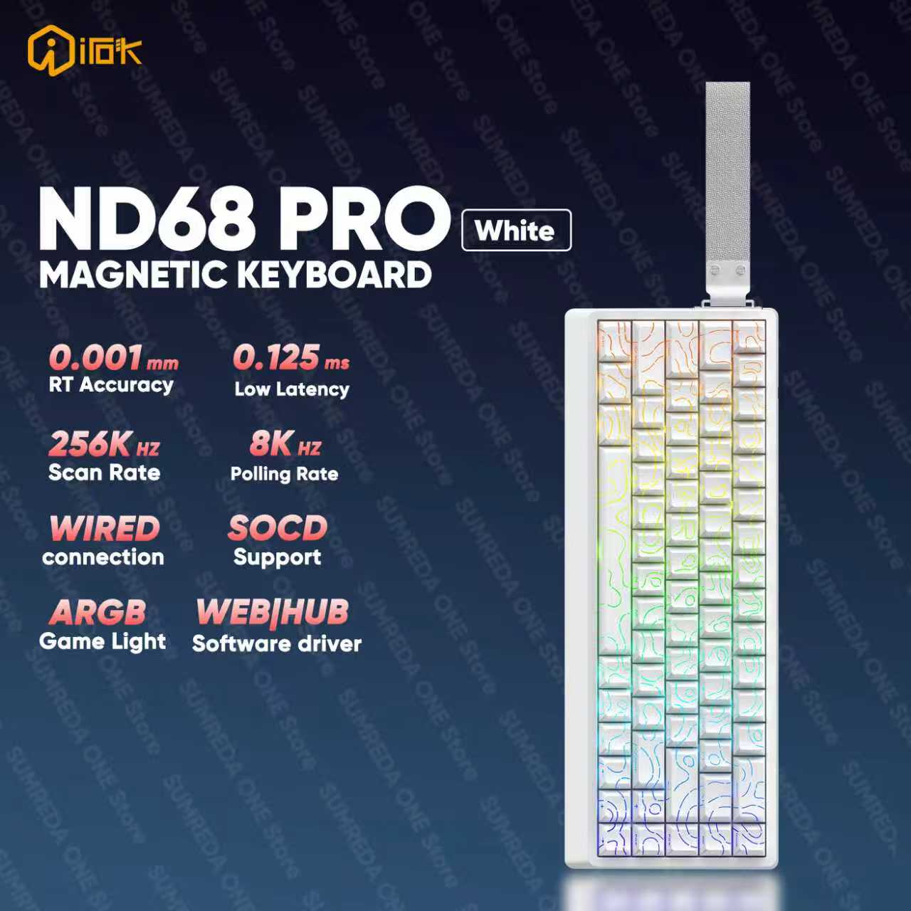 IROK ND68 프로 게이밍 기계식 키보드 68% 레 - Gaming Keyboard Hall Effect Switches 리뷰 및 가격