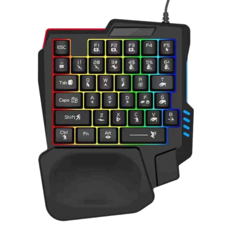 35 키 게임용 키보드 한 손으로 USB 유선 한 손으 - Gaming Keyboard Half 리뷰 및 가격