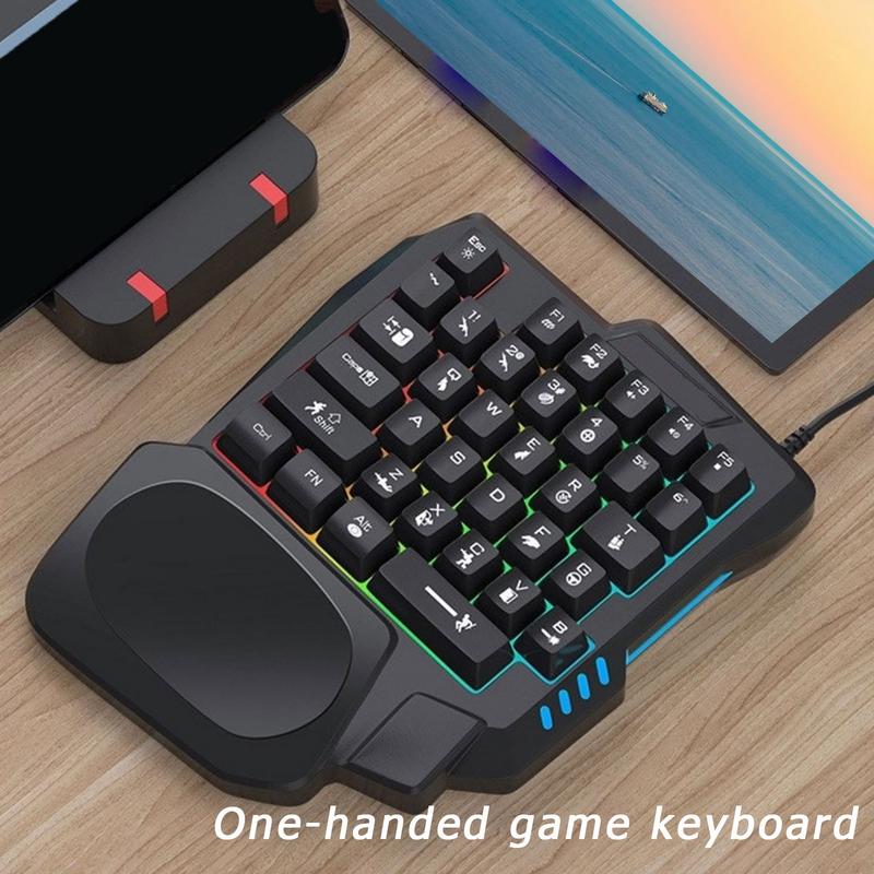 35 키 게임용 키보드 한 손으로 USB 유선 한 손으 - Gaming Keyboard Half 리뷰 및 가격