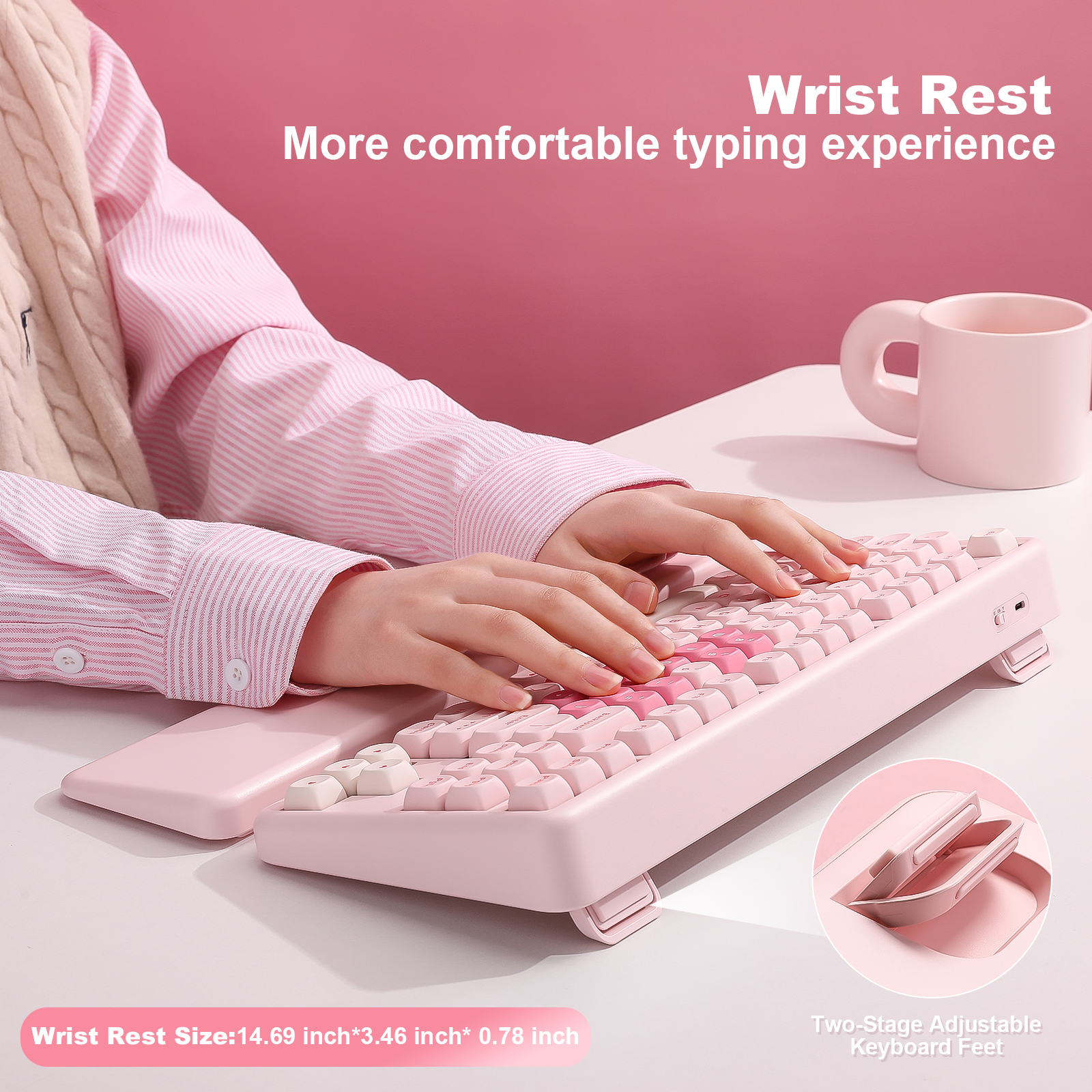 YUNZII B87 핑크 기계식 게임용 키보드, QMK - Keyboard Gaming Mac 리뷰 및 가격