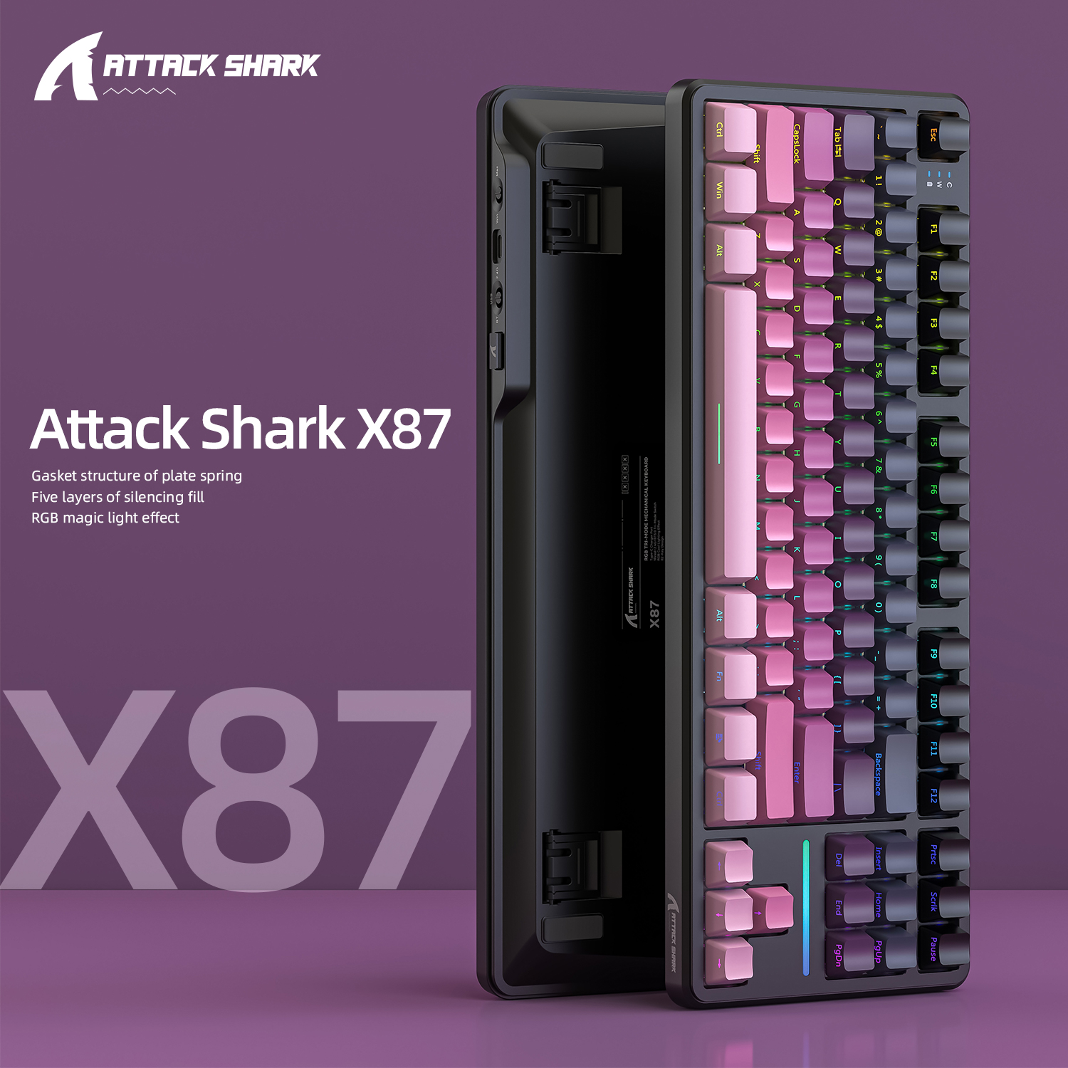 X87 ATTACK SHARK 무선 기계식 키보드 가스 - Gaming Keyboard Half 리뷰 및 가격