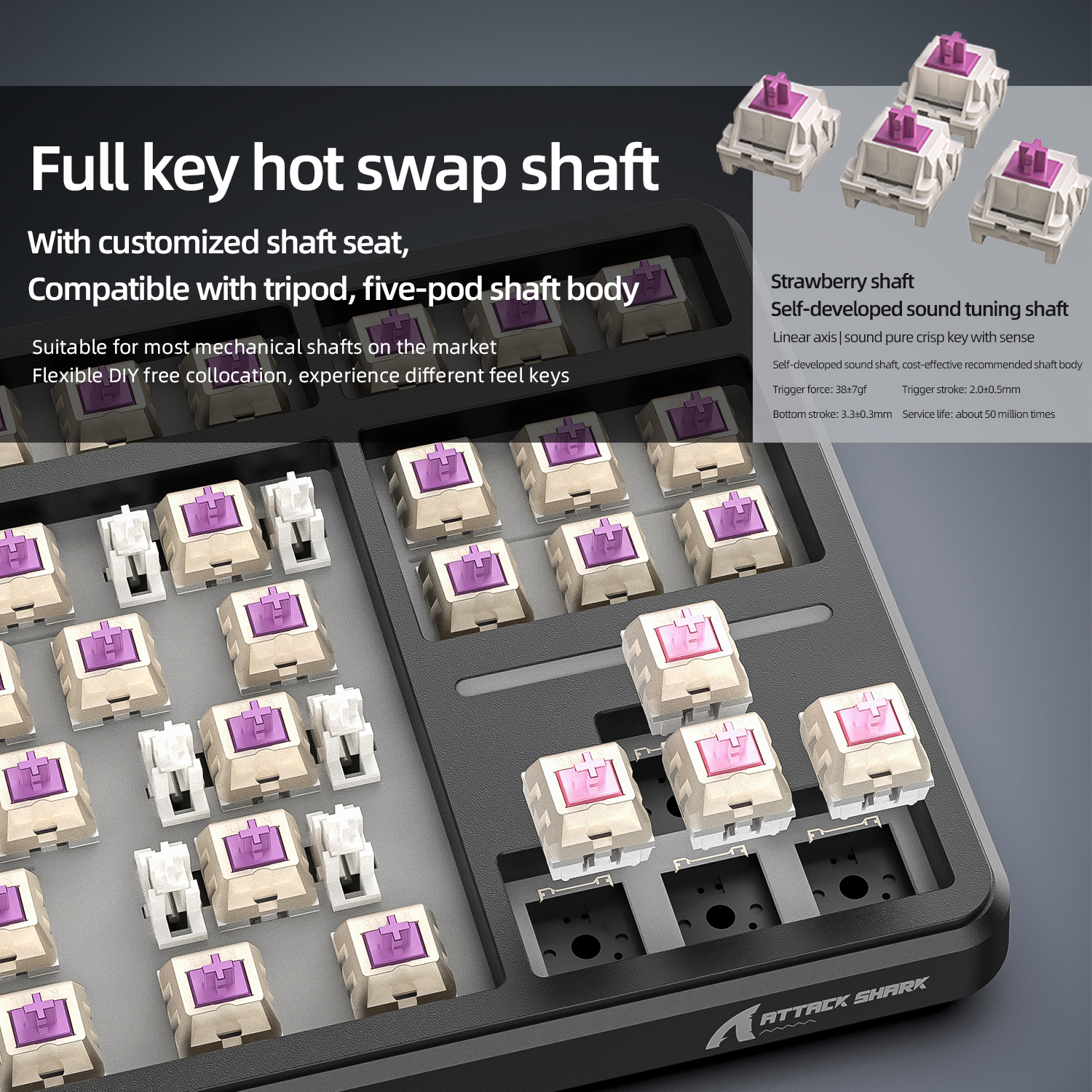 X87 ATTACK SHARK 무선 기계식 키보드 가스 - Gaming Keyboard Half 리뷰 및 가격