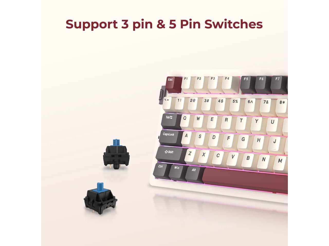 Rosewill Neon S75 무선 기계식 게이밍 키 - Keyboard Gaming Blue Switch 리뷰 및 가격
