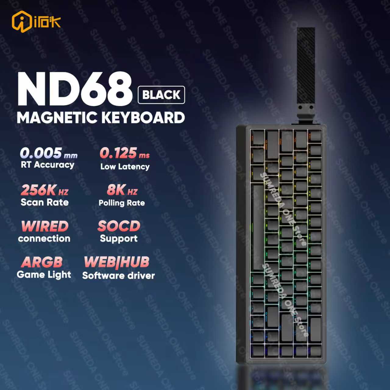 IROK ND68 ND68Pro 홀 이펙트 마그네틱 스 - Gaming Keyboard Hall Effect Switches 리뷰 및 가격