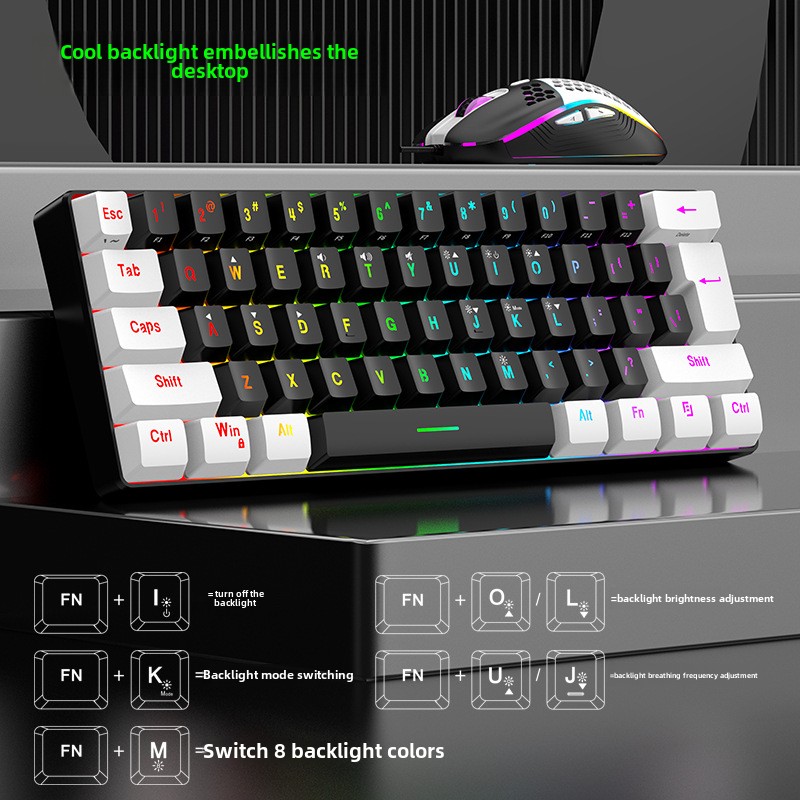 키보드 마우스 세트 60% RGB 게이밍 키보드 마우스 - Gaming Keyboard Mouse And Headset Combo 리뷰 및 가격